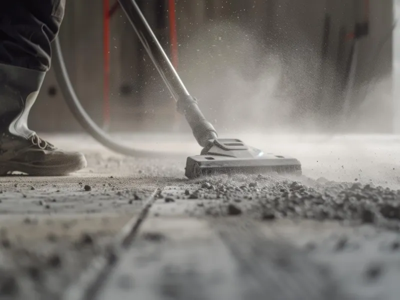 Endreinigung der Baustelle