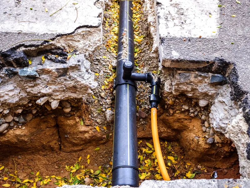 Vorarbeiten für Sanitärinstallationen
