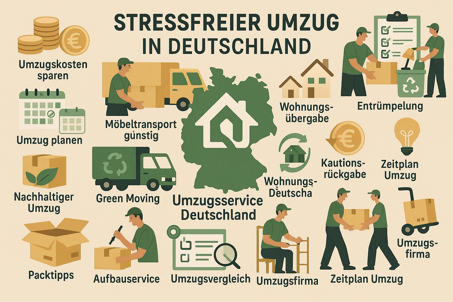 Clever umziehen in Deutschland: So sparen Sie Zeit, Geld und Nerven
